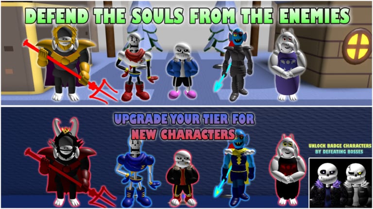 Undertale Soul OPs 2 Roblox cast and tiers